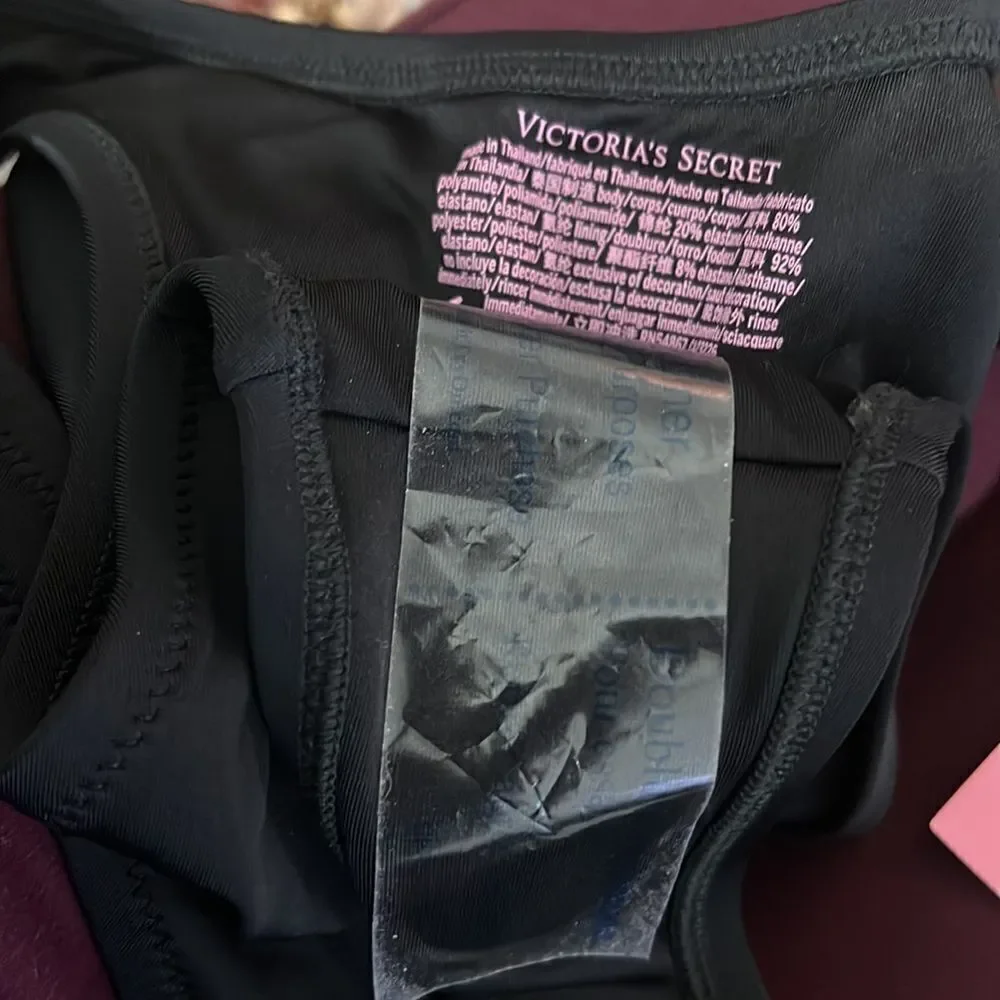 Victorias Secret Swim Escondido Brazilian Sexy Bikini Bottom black